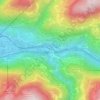 Mapa topográfico Kardaun - Cardano, altitud, relieve