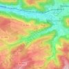 Mapa topográfico Klingen, altitud, relieve