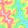 Mapa topográfico Liangjiashan, altitud, relieve