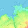Mapa topográfico Mon Repos, altitud, relieve