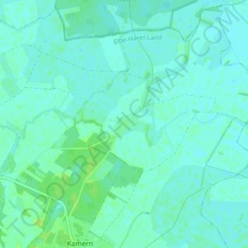 Mapa topográfico Neukamern, altitud, relieve
