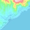 Mapa topográfico Poctoy, altitud, relieve