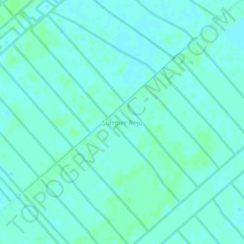 Mapa topográfico Sumber Rejo, altitud, relieve