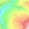 Mapa topográfico Vereda Lagunitas, altitud, relieve