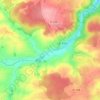 Mapa topográfico Les Rues, altitud, relieve