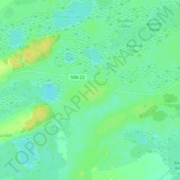 Mapa topográfico Антошкино, altitud, relieve