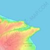 Mapa topográfico Port Martin, altitud, relieve
