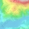 Mapa topográfico Le Pibou Bas, altitud, relieve