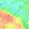 Mapa topográfico La Courgeon, altitud, relieve