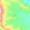 Mapa topográfico Kuna Qir, altitud, relieve