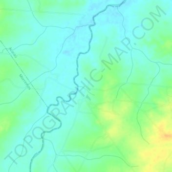 Mapa topográfico Leste, altitud, relieve