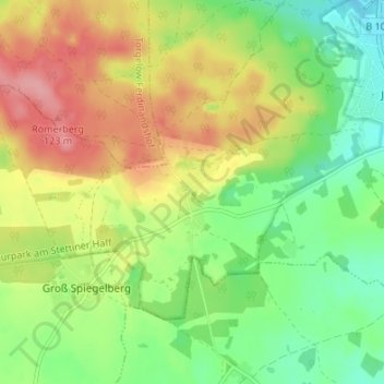 Mapa topográfico Waldeshöhe, altitud, relieve