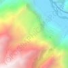 Mapa topográfico Huchuy qosqo, altitud, relieve