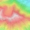 Mapa topográfico Rigi Scheidegg, altitud, relieve