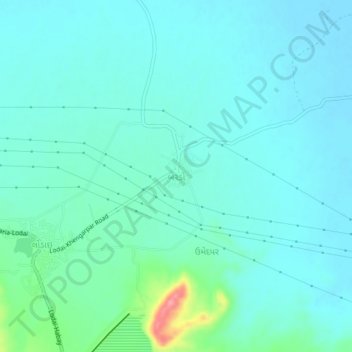 Mapa topográfico Berdo, altitud, relieve