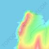 Mapa topográfico Mýlingur, altitud, relieve