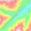 Mapa topográfico Las Mesitas, altitud, relieve