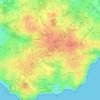 Mapa topográfico La Villès Mollé, altitud, relieve