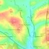 Mapa topográfico Chapel Brampton, altitud, relieve