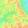 Mapa topográfico Duri Barat, altitud, relieve