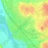 Mapa topográfico Les Rocs, altitud, relieve