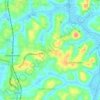 Mapa topográfico Paruthumpara, altitud, relieve