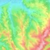 Mapa topográfico Champagnac, altitud, relieve