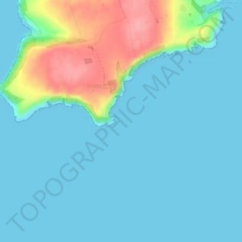 Mapa topográfico Frower Point, altitud, relieve