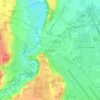 Mapa topográfico Manjo-Gazans, altitud, relieve