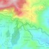 Mapa topográfico Yellanalli, altitud, relieve