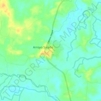 Mapa topográfico Payita, altitud, relieve