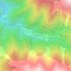 Mapa topográfico Ayder, altitud, relieve