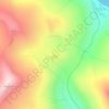 Mapa topográfico Lírisfelli, altitud, relieve