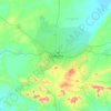 Mapa topográfico Dodoma, altitud, relieve