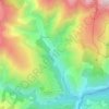 Mapa topográfico Evol, altitud, relieve