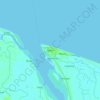 Mapa topográfico Aparri, altitud, relieve