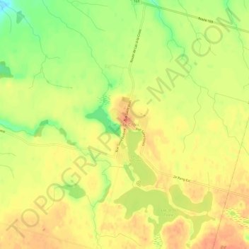 Mapa topográfico Lac-à-la-Croix, altitud, relieve