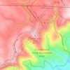 Mapa topográfico Cumberland Knob, altitud, relieve