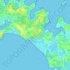 Mapa topográfico Tumiac, altitud, relieve