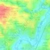 Mapa topográfico La Renaudais, altitud, relieve