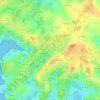 Mapa topográfico Le Daniec, altitud, relieve
