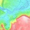 Mapa topográfico Laumède, altitud, relieve