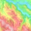 Mapa topográfico Bouriergues, altitud, relieve