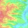 Mapa topográfico A Las Cassagnoles, altitud, relieve