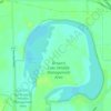 Mapa topográfico Browns Lake/IPS Wildlife Management Area, altitud, relieve