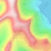 Mapa topográfico Depilsknúkur, altitud, relieve