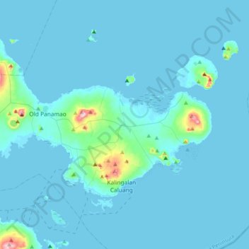 Mapa topográfico Luuk, altitud, relieve