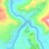 Mapa topográfico Huambutio, altitud, relieve