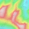 Mapa topográfico Hindscarth, altitud, relieve