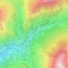 Mapa topográfico Cabadur, altitud, relieve